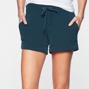 teal Athleta midtown shorts
